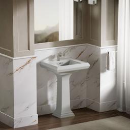 Kohler Memoirs Pedestal/console Table Bathroom Sink Basin with Single Faucet-hole Drilling - Ice... - image 4