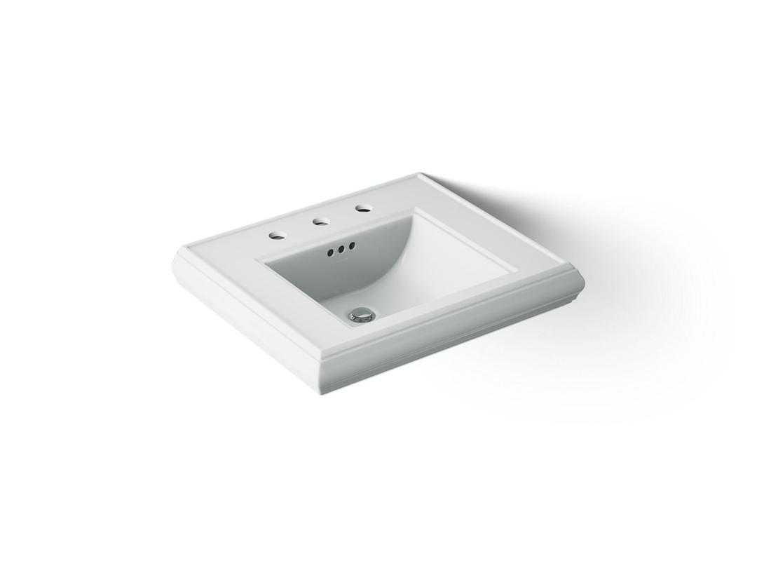 Kohler Memoirs Pedestal/console Table Bathroom Sink Basin with 8'' Widespread Faucet Holes - Ice... by Kohler