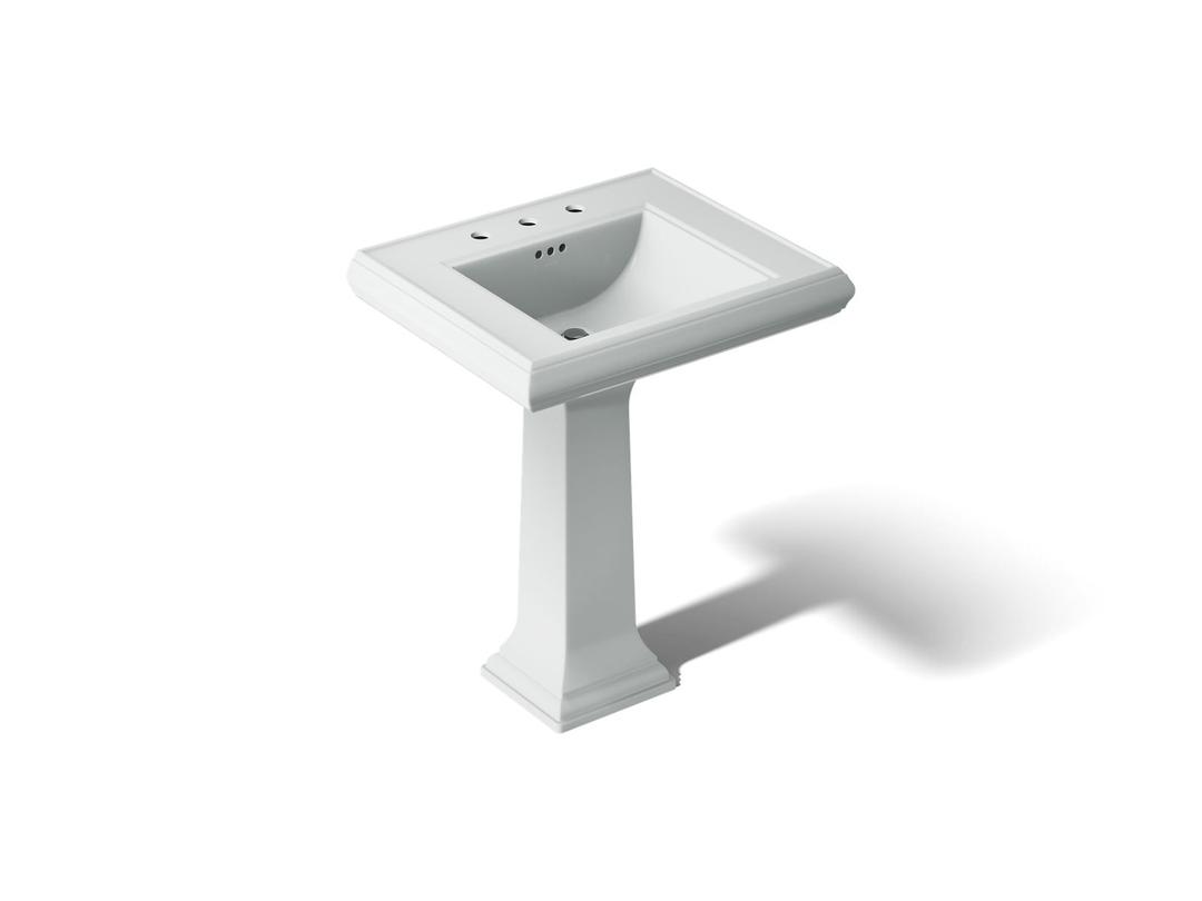Kohler Memoirs Classic 27-1/4'' Rectangular Pedestal Bathroom Sink - Ice Grey by Kohler