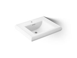 Kohler Memoirs Pedestal/console Table Bathroom Sink Basin With Single Faucet-hole Drilling - White - image 1