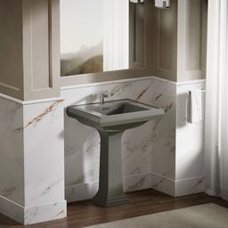 Kohler Memoirs Pedestal/console Table Bathroom Sink Basin With Single Faucet-hole Drilling - Thun... - image 3