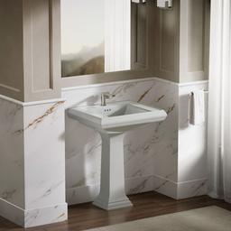 Kohler Memoirs Pedestal/console Table Bathroom Sink Basin With Single Faucet-hole Drilling - Ice ... - image 3