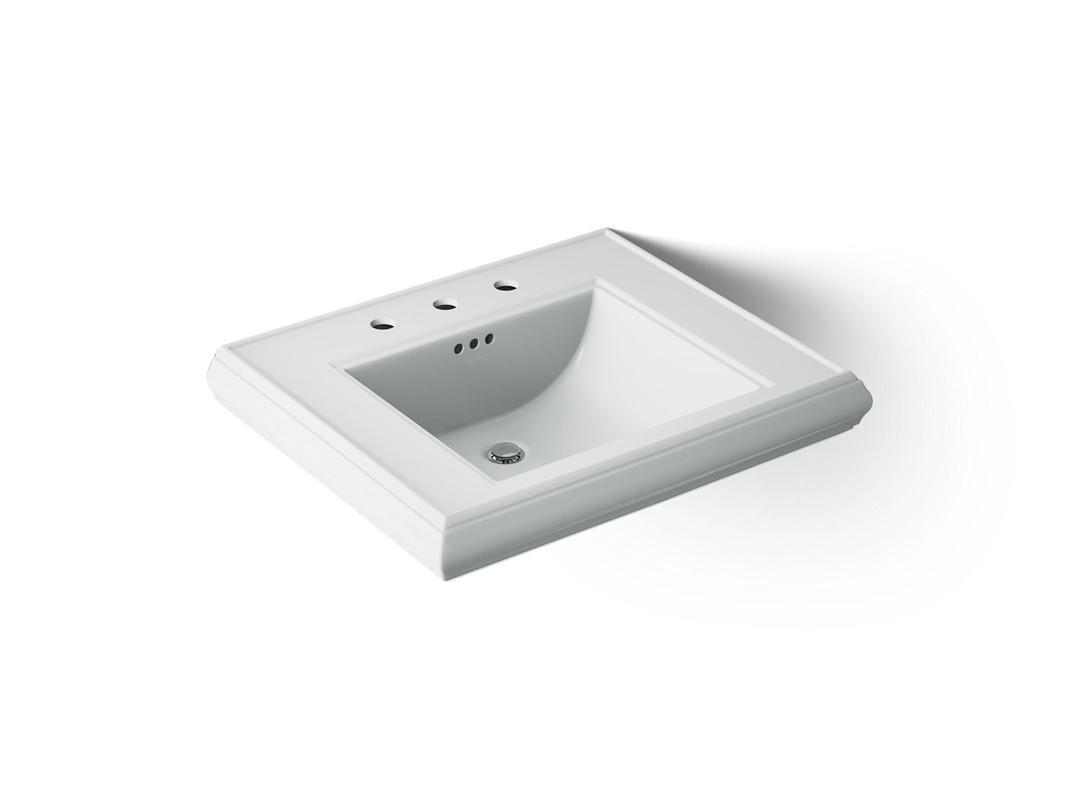 Kohler Memoirs Pedestal/console Table Bathroom Sink Basin With 8'' Widespread Faucet Holes - Ice ... by Kohler