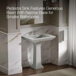 Memoirs Stately 30-3/4'' rectangular pedestal bathroom sink - image 4