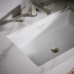 Kathryn 24'' rectangular undermount bathroom sink with glazed underside - image 7
