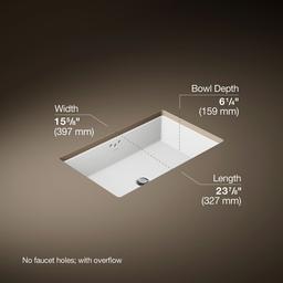 Kathryn 24'' rectangular undermount bathroom sink - image 3
