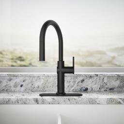 Crue Pull-down kitchen sink faucet with three-function sprayhead - image 5