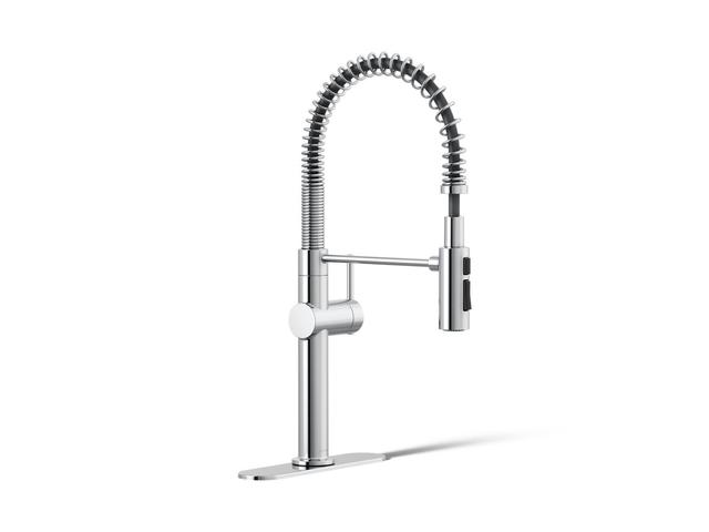 Crue Semi-professional kitchen sink faucet with three-function sprayhead