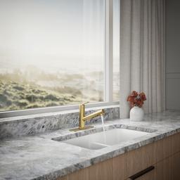 Crue Pull-out kitchen sink faucet with three-function sprayhead - image 4