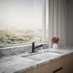 Crue Pull-out kitchen sink faucet with three-function sprayhead - image 4