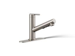 Crue Pull-out kitchen sink faucet with three-function sprayhead - image 1