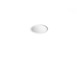 Compass 13-1/4'' round drop-in/undermount bathroom sink, no overflow - image 1