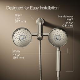 Kohler Purist 2-in-1 Multifunction 2.5 Gpm Shower Combo Kit - Vibrant - Brushed Nickel - image 3