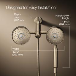 Kohler Purist 2-in-1 Multifunction 2.5 Gpm Shower Combo Kit - Vibrant Brushed - Bronze - image 3