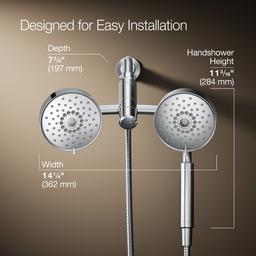 Kohler Purist 2-in-1 Multifunction 2.5 Gpm Shower Combo Kit - - Polished Chrome - image 3