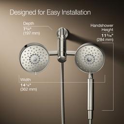 Kohler Purist 2-in-1 Multifunction 2.5 Gpm Shower Combo Kit - Vibrant Polished - Nickel - image 3