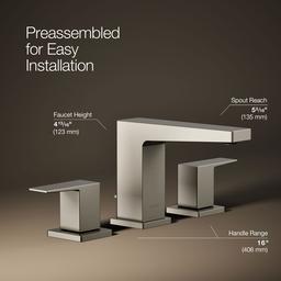 Honesty Widespread bathroom sink faucet, 0.5 gpm - image 3