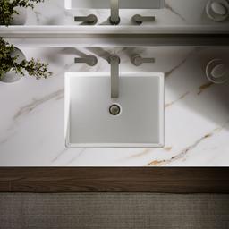 Kathryn 19-3/4'' rectangular undermount bathroom sink with glazed underside - image 10