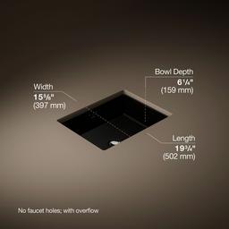 Kathryn 19-3/4'' rectangular undermount bathroom sink - image 3