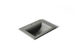 Kohler Memoirs Stately 22-3/4'' Rectangular Drop-in Bathroom Sink - Thunder Grey - image 1