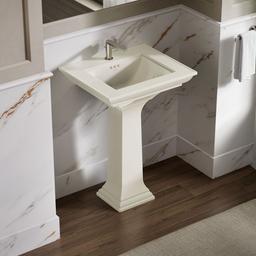 Kohler Memoirs Stately 25'' Rectangular Pedestal Bathroom Sink - Biscuit - image 2