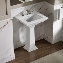 Kohler Memoirs Stately 25'' Rectangular Pedestal Bathroom Sink - White - image 2