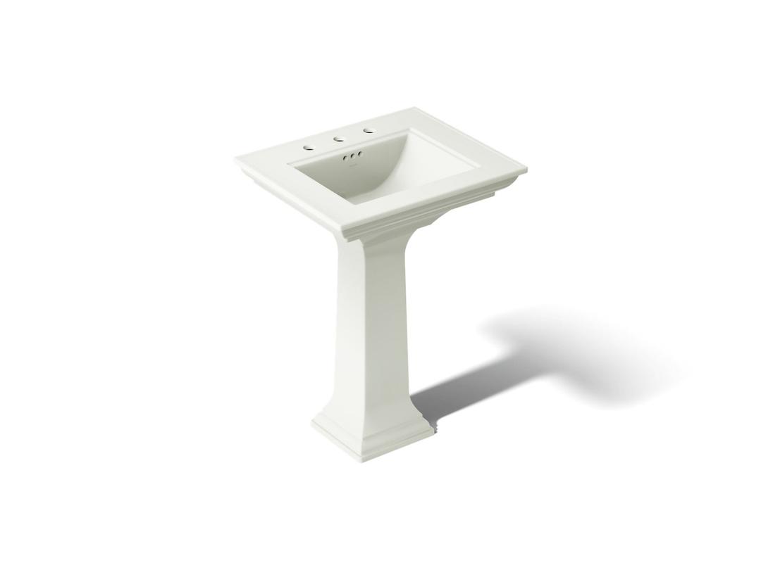 Kohler Memoirs Stately 25'' Rectangular Pedestal Bathroom Sink - Dune by Kohler