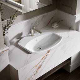 Cimarron 22-3/4'' rectangle drop-in bathroom sink - image 2