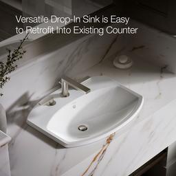 Cimarron 22-3/4'' rectangle drop-in bathroom sink - image 5