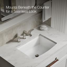 Archer 20'' rectangular undermount bathroom sink - image 5