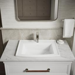 Archer 22-3/4'' rectangular drop-in bathroom sink - image 9