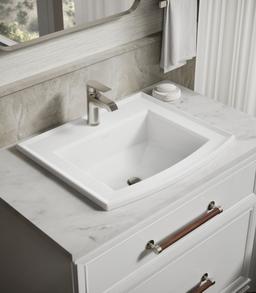 Archer 22-3/4'' rectangular drop-in bathroom sink - image 2
