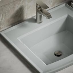 Archer 22-3/4'' rectangular drop-in bathroom sink - image 7