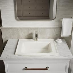 Archer 22-3/4'' rectangular drop-in bathroom sink - image 9