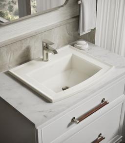 Archer 22-3/4'' rectangular drop-in bathroom sink - image 2