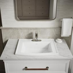 Archer 22-3/4'' rectangular drop-in bathroom sink - image 8