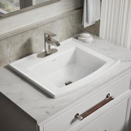 Archer 22-3/4'' rectangular drop-in bathroom sink - image 2