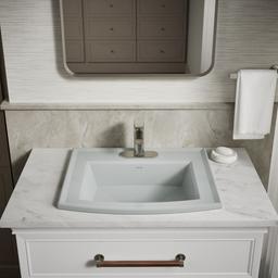 Archer 22-3/4'' rectangular drop-in bathroom sink - image 8