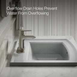 Archer 22-3/4'' rectangular drop-in bathroom sink - image 6