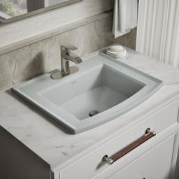 Archer 22-3/4'' rectangular drop-in bathroom sink - image 2