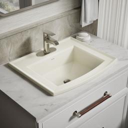 Archer 22-3/4'' rectangular drop-in bathroom sink - image 2