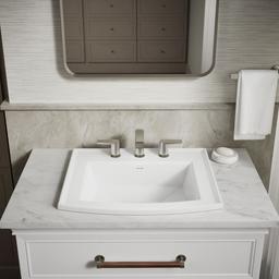 Archer 22-3/4'' rectangular drop-in bathroom sink - image 8