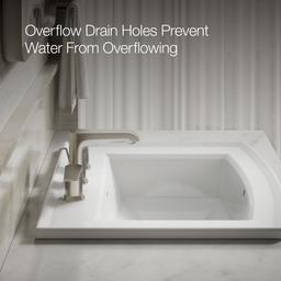 Archer 22-3/4'' rectangular drop-in bathroom sink - image 6