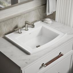 Archer 22-3/4'' rectangular drop-in bathroom sink - image 2