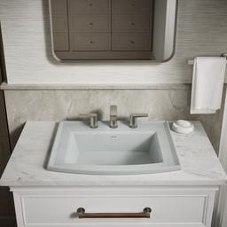 Archer 22-3/4'' rectangular drop-in bathroom sink - image 8