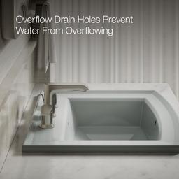 Archer 22-3/4'' rectangular drop-in bathroom sink - image 6