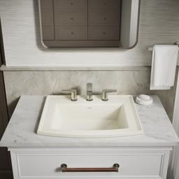 Archer 22-3/4'' rectangular drop-in bathroom sink - image 8