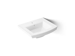 Archer 24'' rectangular pedestal bathroom sink - image 1