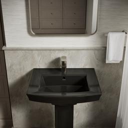 Archer 24'' rectangular pedestal bathroom sink - image 8