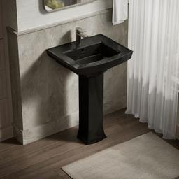 Archer 24'' rectangular pedestal bathroom sink - image 2